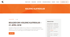 Desktop Screenshot of koldingklatreklub.dk