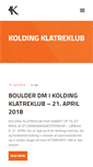 Mobile Screenshot of koldingklatreklub.dk