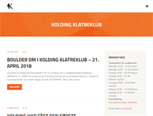 Tablet Screenshot of koldingklatreklub.dk